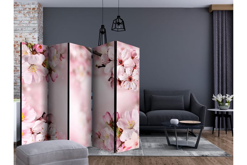 Rumsavdelare - Spring Cherry Blossom II 225x172 - Artgeist sp. z o. o. - Vikskärm - Rumsavdelare