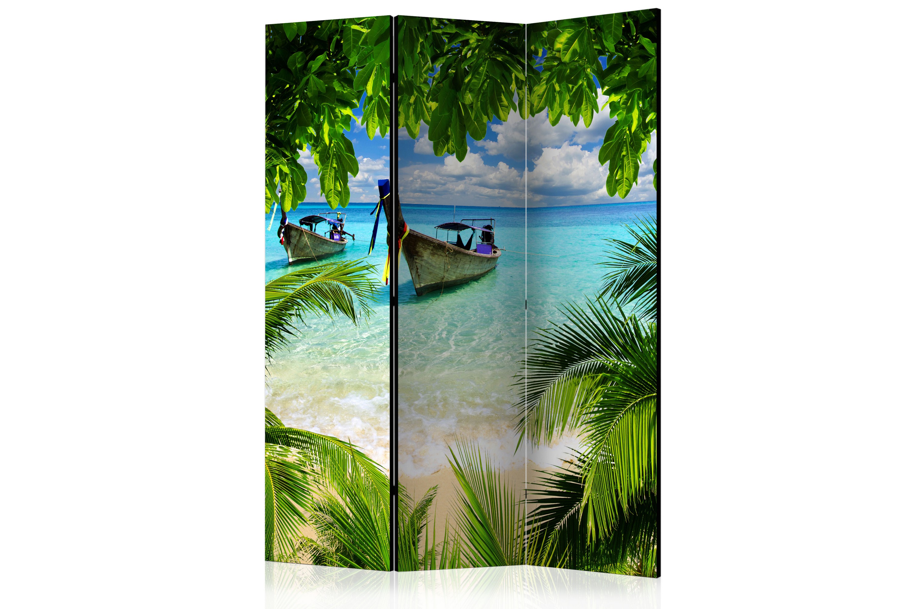 REA/Black Friday Rumsavdelare Tropical Paradise 135x172 - Artgeist sp. z o. Flerfärgad Tyg