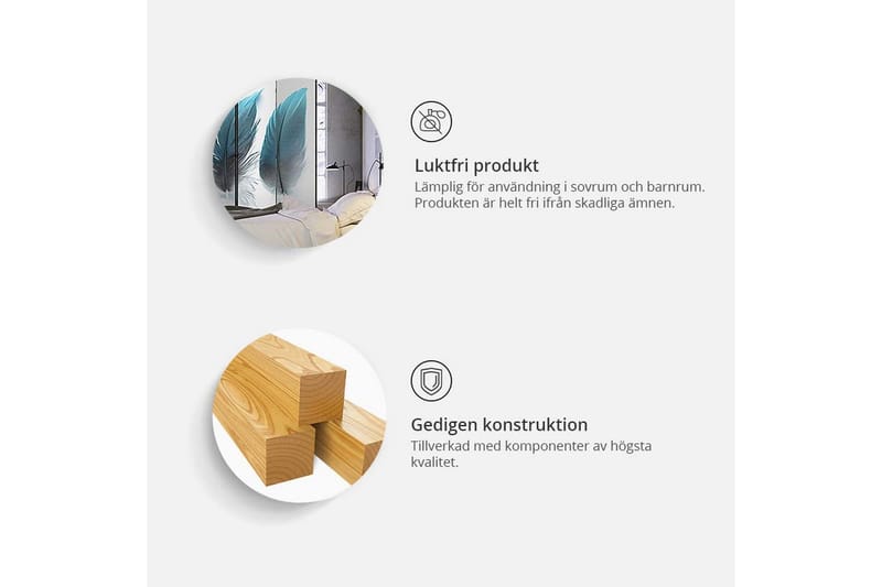 Rumsavdelare - Urban Style: Concrete 135x172 - Artgeist sp. z o. o. - Vikskärm - Rumsavdelare