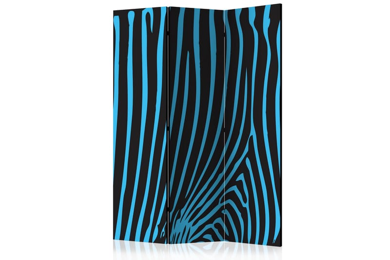 Rumsavdelare Zebra Pattern Turquoise 135x172 cm - Artgeist sp. z o. o. - Vikskärm - Rumsavdelare