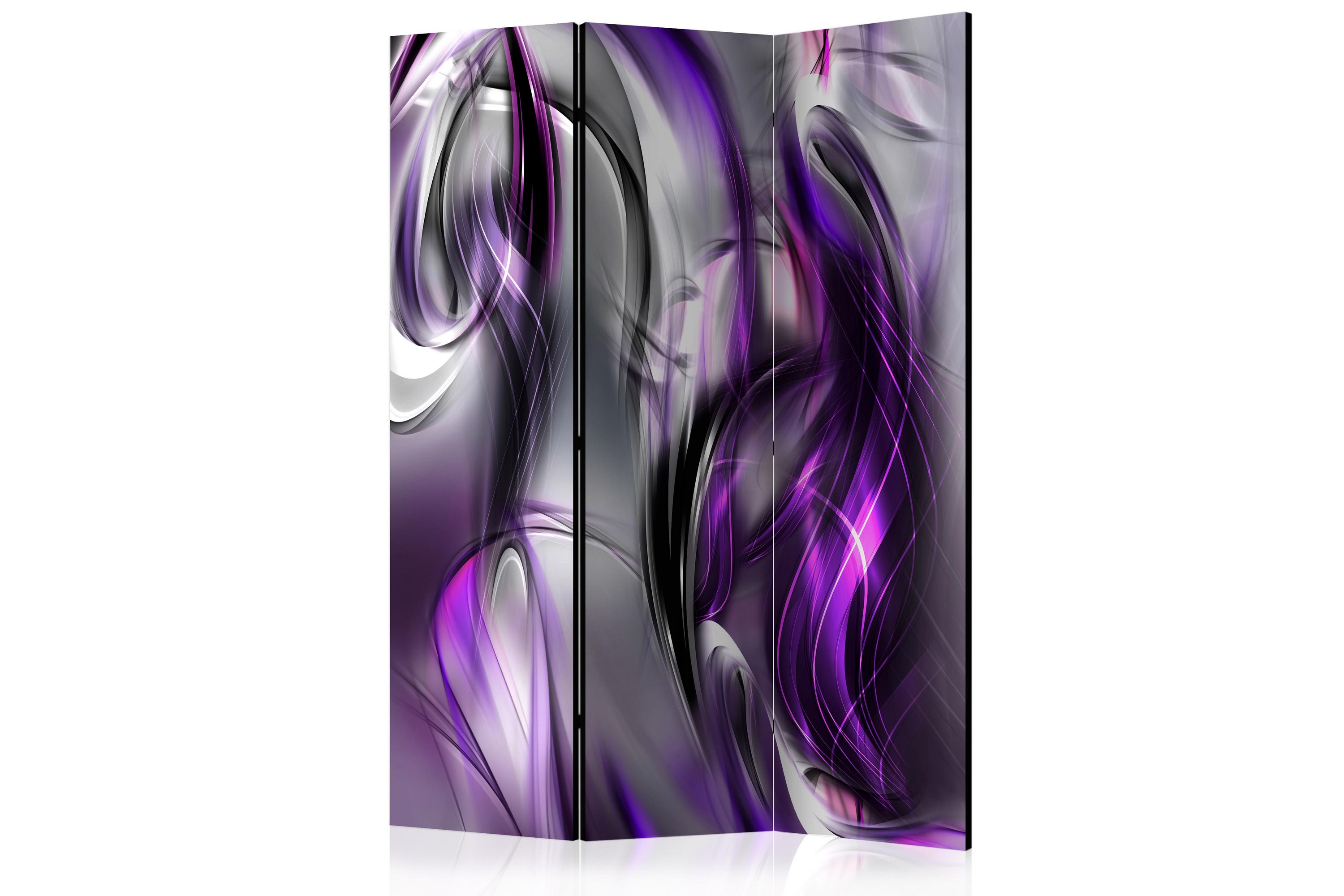 REA/Black Friday Rumsavdelare Purple Swirls 135x172 - Artgeist sp. z o. Lila Tyg