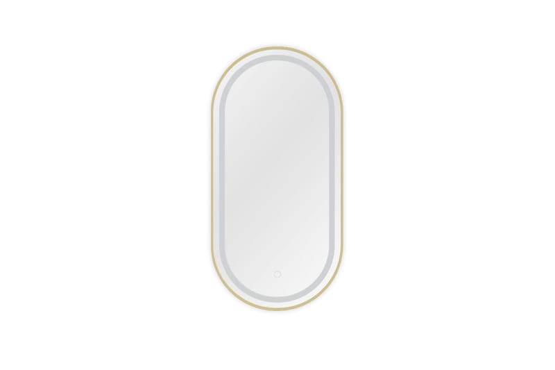 Micedi Vägghängd Spegel Oval 50x100 cm - Guld - Väggspegel - Hallspegel