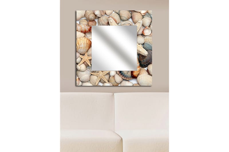 Armavir Dekorspegel 50x50 cm Nature - Plexiglas/Flerfärgad - Väggspegel - Hallspegel