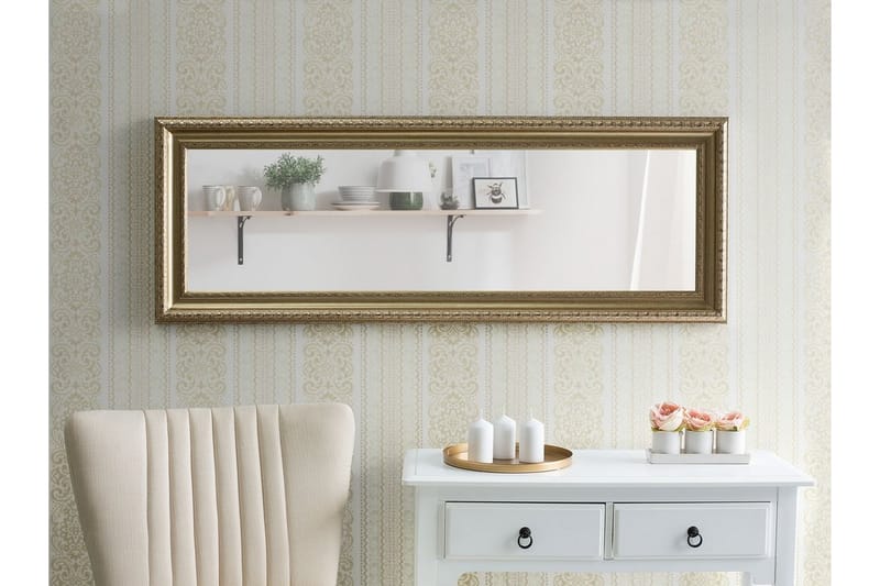 Aurillac Spegel 51 cm - Guld - Väggspegel - Helkroppsspegel - Hallspegel