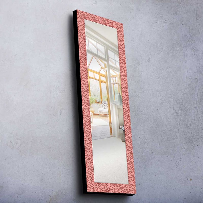 Dekorspegel 40x120 cm - Rosa - Väggspegel - Hallspegel