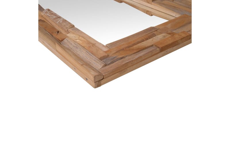 Prydnadsspegel teak 120x60 cm rektangulär - Brun - Inredning - Speglar - Väggspegel