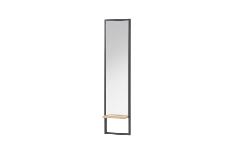 Rajabazar Spegel 30 cm - Natur - Spegel med belysning - Väggspegel - Helkroppsspegel - Spegel med hylla - Hallspegel