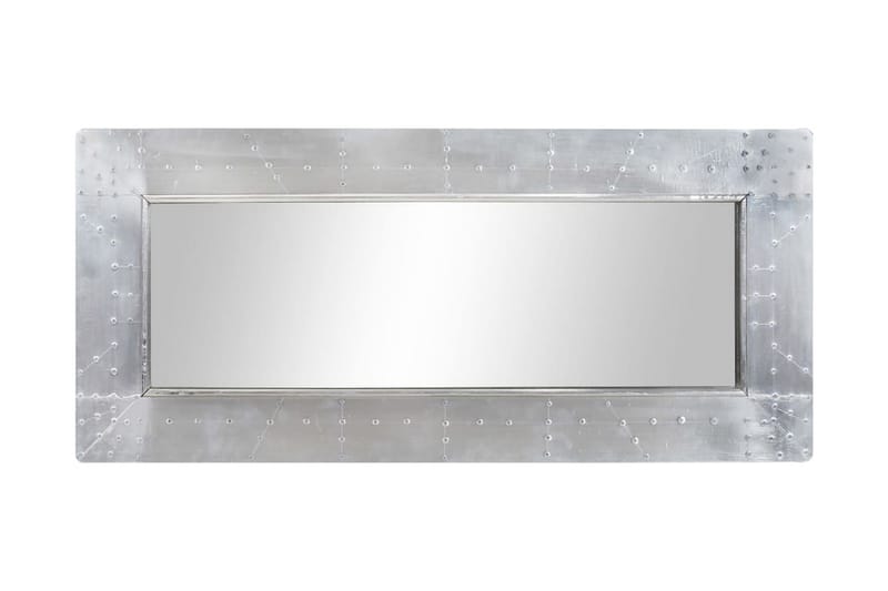 Spegel 110x50 cm metall - Silver - Väggspegel - Hallspegel