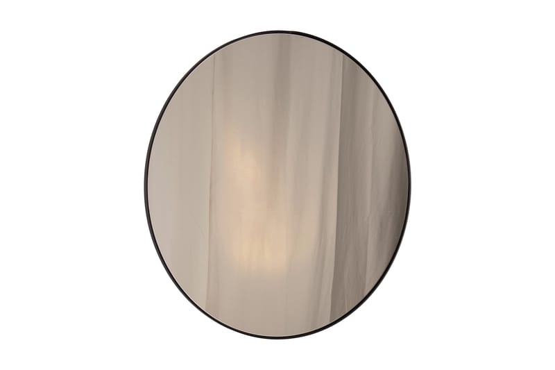 Spegel Svart - AG Home & Light - Spegel med belysning - Väggspegel - Helkroppsspegel - Spegel med hylla - Hallspegel