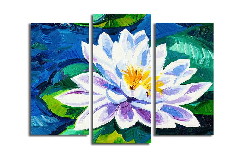 Canvastavla 3-pack Flerfärgad - 20x39 cm - Canvastavlor