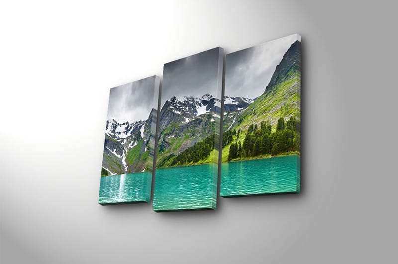 Canvastavla 3-pack Flerfärgad - 20x39 cm - Canvastavlor