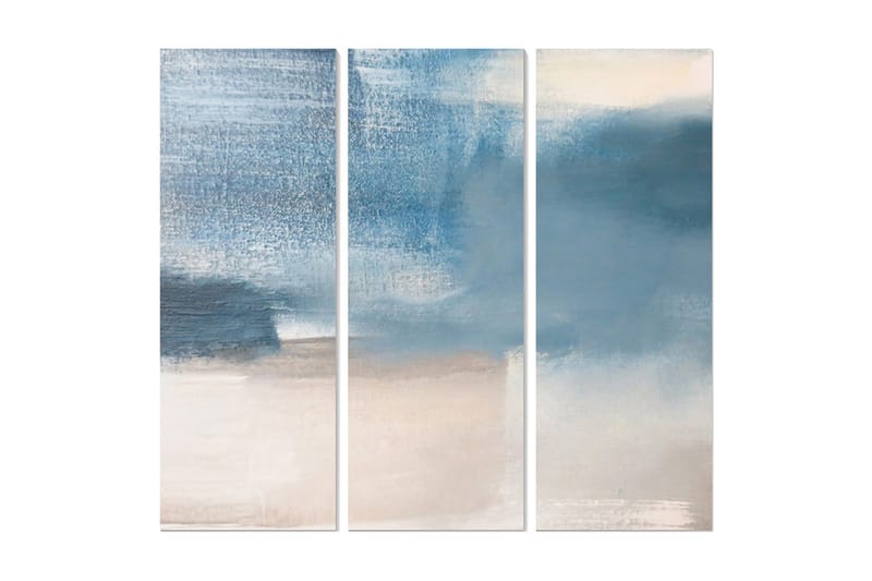 Canvastavla Abstract 3-pack Flerfärgad - 20x50 cm - Canvastavlor