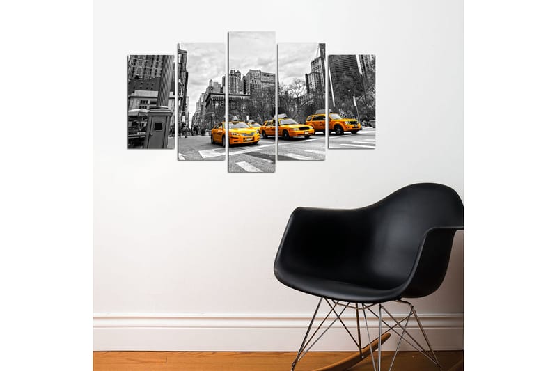 Canvastavla City New York 5-pack Flerfärgad - 20x60 cm - Inredning - Tavlor & konst - Canvastavlor