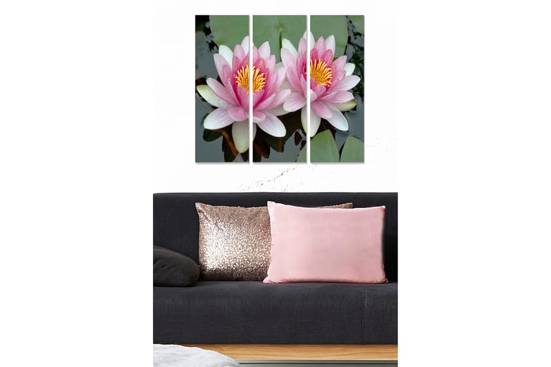 Canvastavla Floral 3-pack Flerfärgad - 20x50 cm - Inredning - Tavlor & konst - Canvastavlor