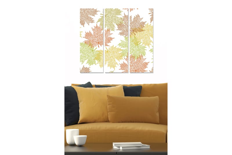 Canvastavla Floral 3-pack Flerfärgad - 20x50 cm - Inredning - Tavlor & konst - Canvastavlor