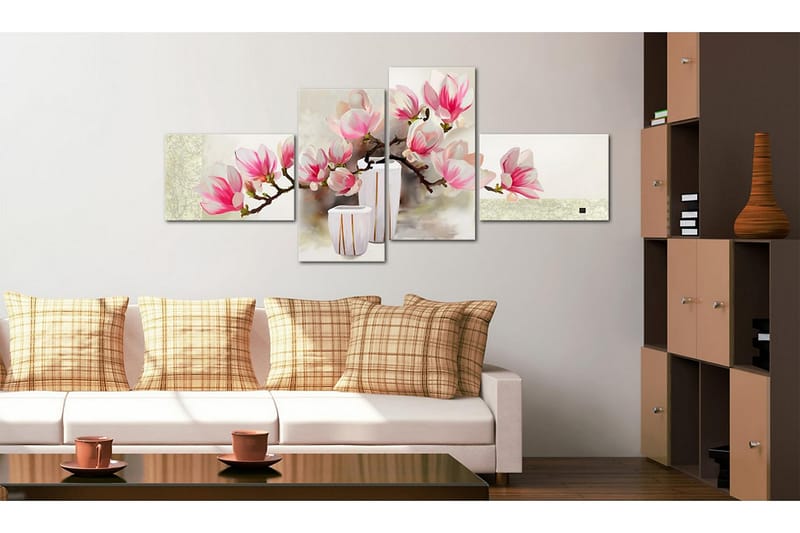 Canvastavla Fragrance of magnolias 100x45 cm - Artgeist sp. z o. o. - Inredning - Tavlor & konst - Canvastavlor