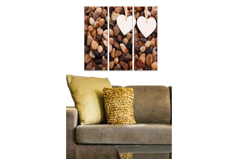 Canvastavla Love 3-pack Flerfärgad - 20x50 cm - Inredning - Tavlor & konst - Canvastavlor