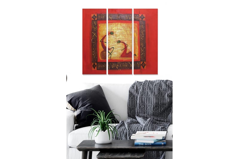 Canvastavla Oriental 3-pack Flerfärgad - 20x50 cm - Canvastavlor