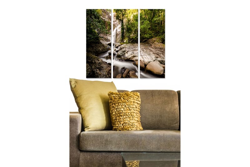 Canvastavla Scenic 3-pack Flerfärgad - 20x50 cm - Canvastavlor