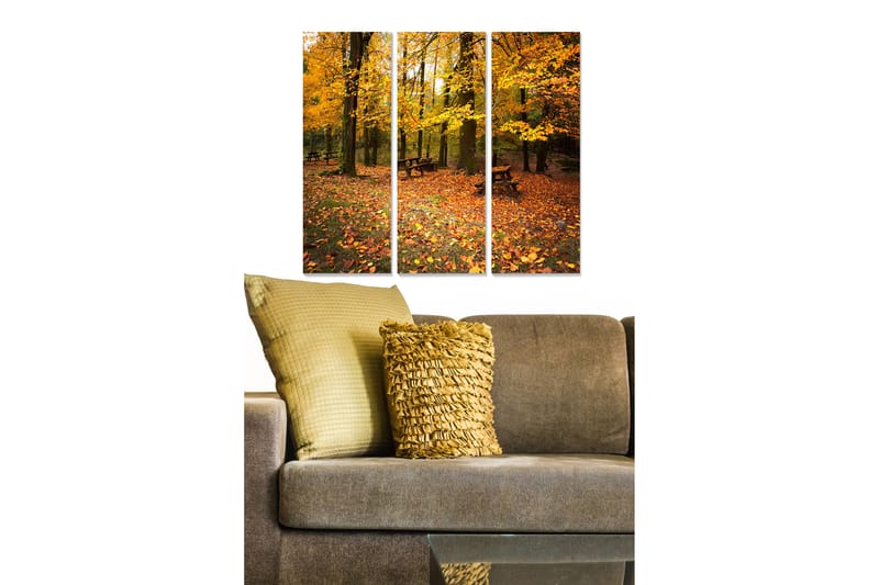 Canvastavla Scenic 3-pack Flerfärgad - 20x50 cm - Canvastavlor