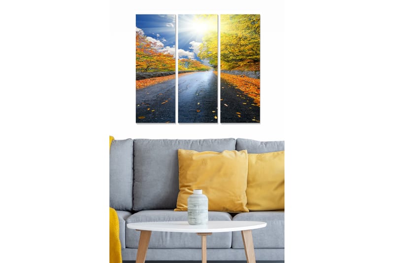 Canvastavla Scenic 3-pack Flerfärgad - 20x50 cm - Canvastavlor