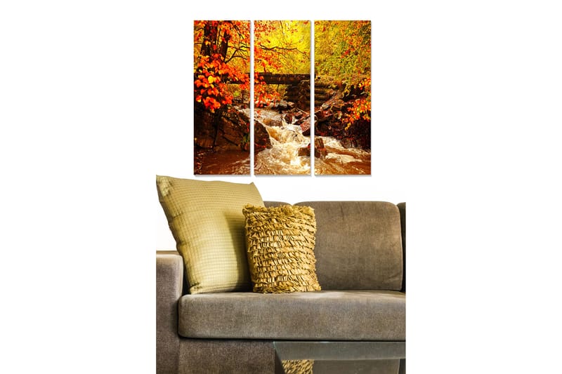 Canvastavla Scenic 3-pack Flerfärgad - 20x50 cm - Canvastavlor