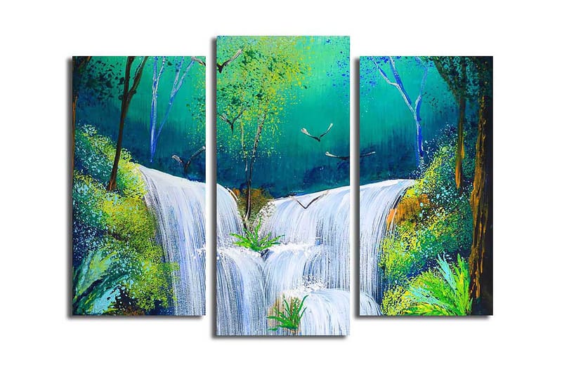 Canvastavla Scenic 3-pack Flerfärgad - 20x39 cm - Canvastavlor