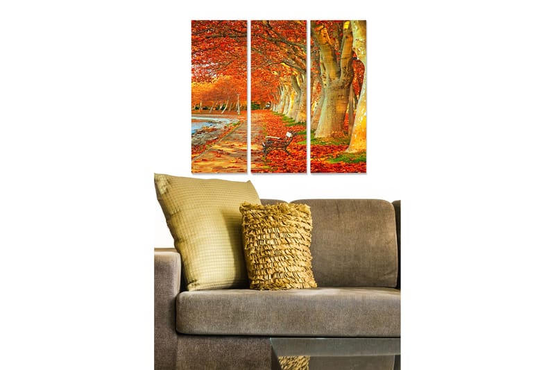 Canvastavla Scenic 3-pack Flerfärgad - 20x50 cm - Inredning - Tavlor & konst - Canvastavlor