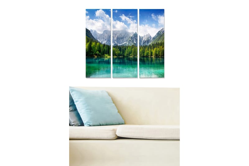 Canvastavla Scenic 3-pack Flerfärgad - 20x50 cm - Inredning - Tavlor & konst - Canvastavlor