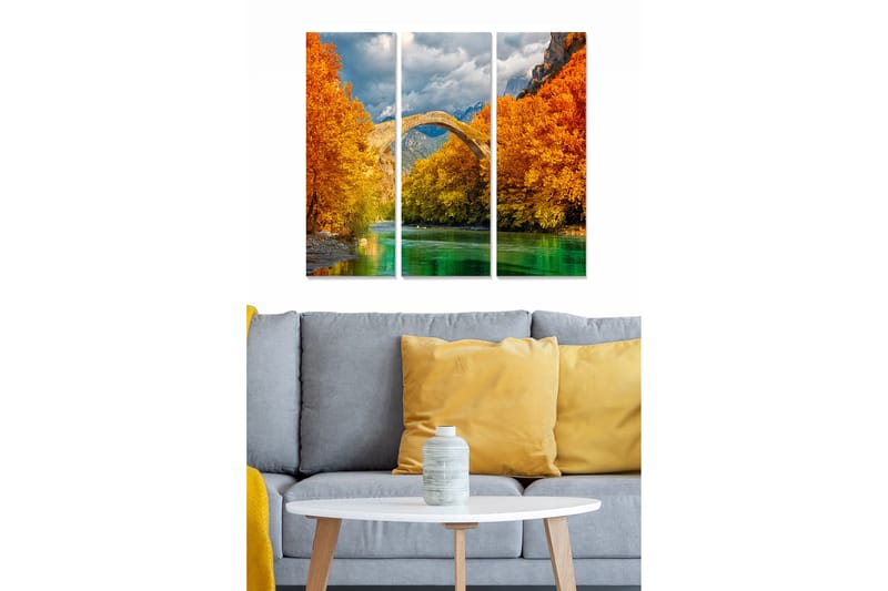 Canvastavla Scenic 3-pack Flerfärgad - 20x50 cm - Inredning - Tavlor & konst - Canvastavlor