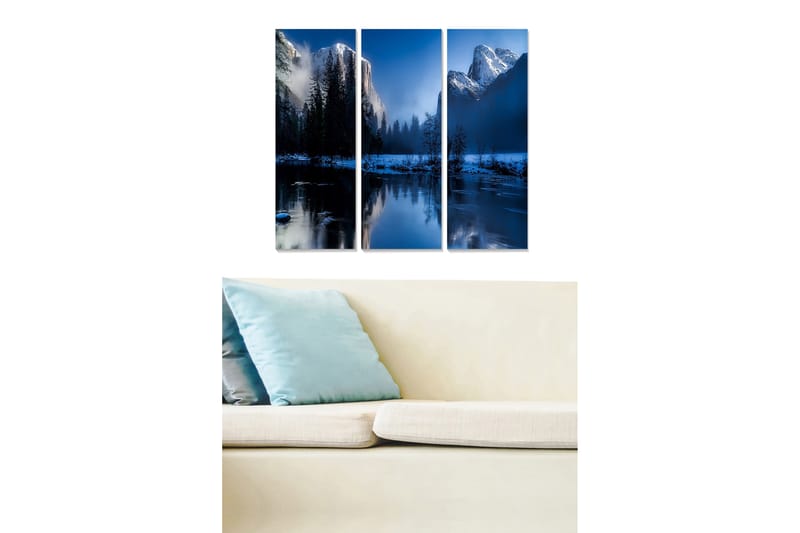 Canvastavla Scenic 3-pack Flerfärgad - 20x50 cm - Inredning - Tavlor & konst - Canvastavlor