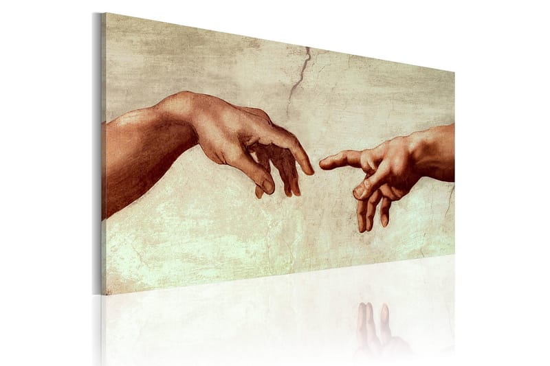 Canvastavla Skapandet av Adam: fragment 120x60 cm - Artgeist sp. z o. o. - Canvastavlor