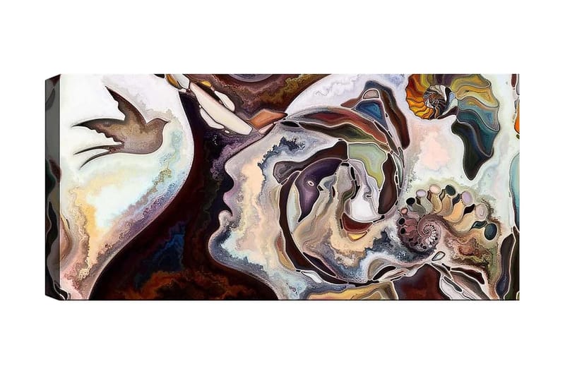 Canvastavla YTY Abstract & Fractals Flerfärgad - 120x50 cm - Canvastavlor