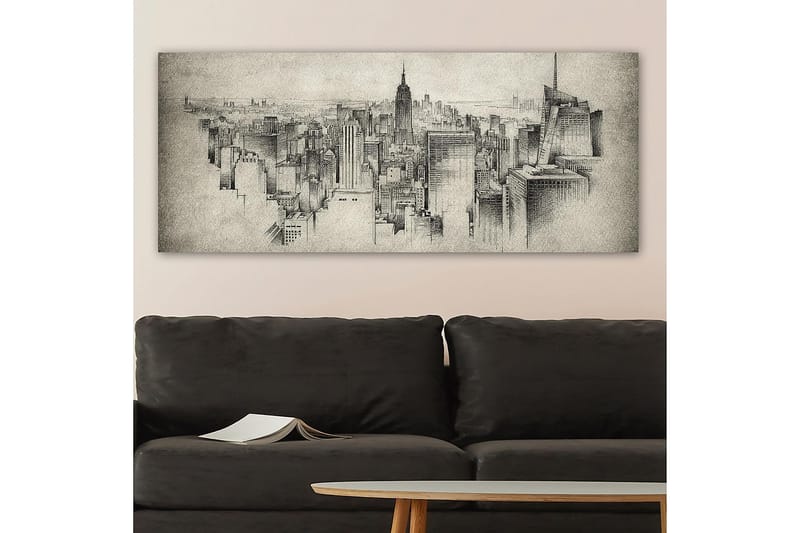 Canvastavla YTY Buildings & Cityscapes Flerfärgad - 120x50 cm - Canvastavlor