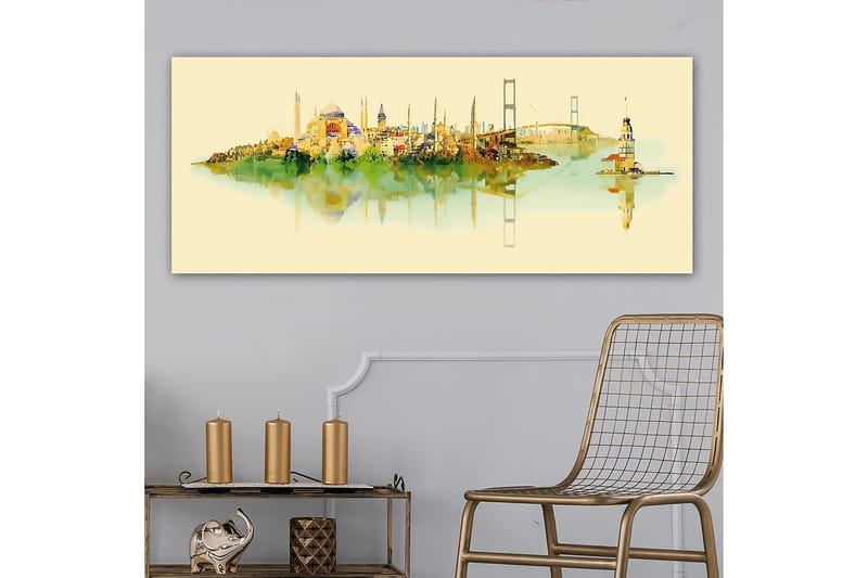 Canvastavla YTY Cities & Countries Flerfärgad - 120x50 cm - Canvastavlor