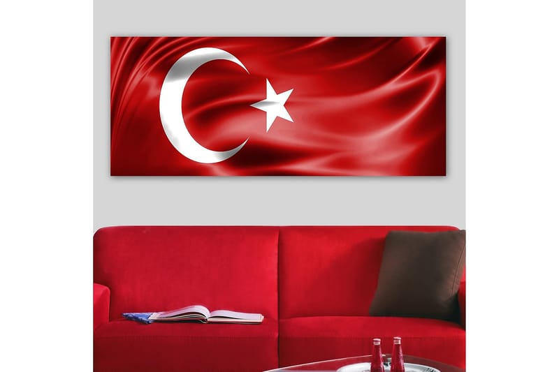 Canvastavla YTY Flag Flerfärgad - 120x50 cm - Canvastavlor