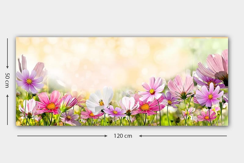 Canvastavla YTY Floral & Botanical Flerfärgad - 120x50 cm - Canvastavlor