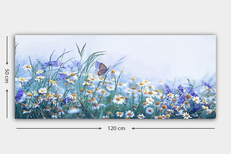 Canvastavla YTY Floral & Botanical Flerfärgad - 120x50 cm - Canvastavlor