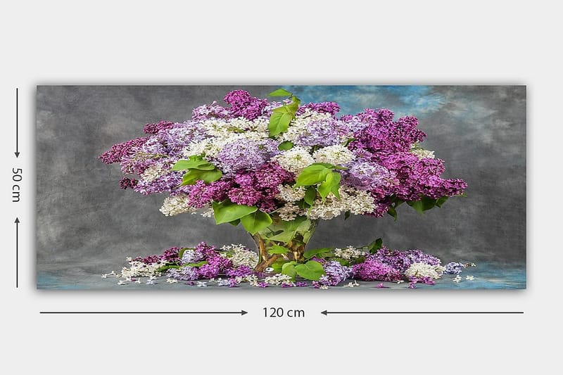 Canvastavla YTY Floral & Botanical Flerfärgad - 120x50 cm - Canvastavlor