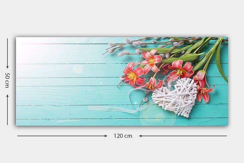 Canvastavla YTY Floral & Botanical Flerfärgad - 120x50 cm - Inredning - Tavlor & konst - Canvastavlor