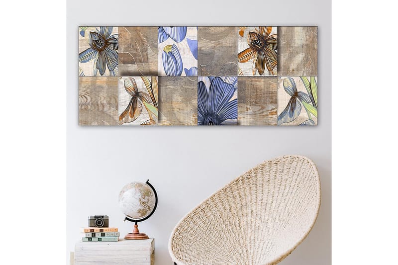 Canvastavla YTY Floral & Botanical Flerfärgad - 120x50 cm - Canvastavlor