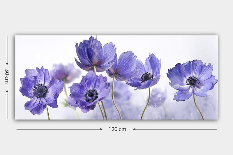 Canvastavla YTY Floral & Botanical Flerfärgad - 120x50 cm - Inredning - Tavlor & konst - Canvastavlor