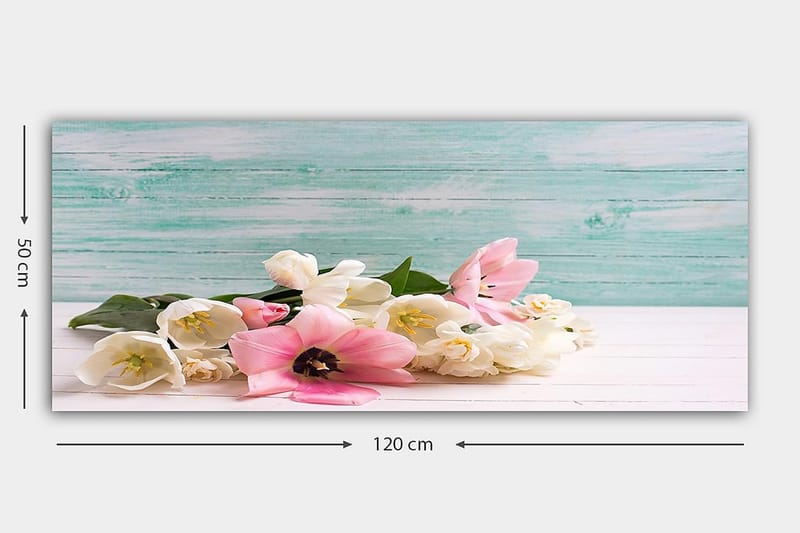 Canvastavla YTY Floral & Botanical Flerfärgad - 120x50 cm - Canvastavlor