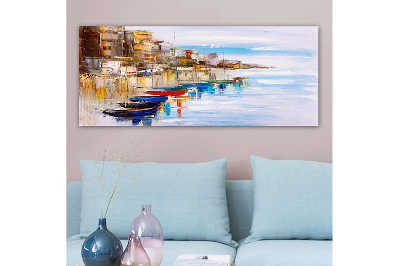 Canvastavla YTY Nautical & Beach Flerfärgad - 120x50 cm - Canvastavlor