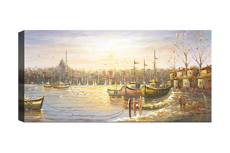 Canvastavla YTY Nautical & Beach Flerfärgad - 120x50 cm - Canvastavlor