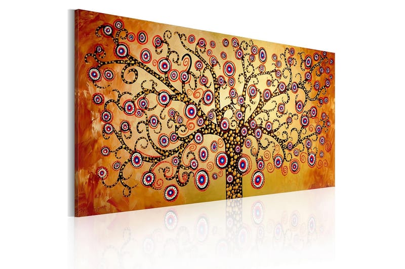 Canvastavla Påfågel träd 120x60 cm - Artgeist sp. z o. o. - Canvastavlor