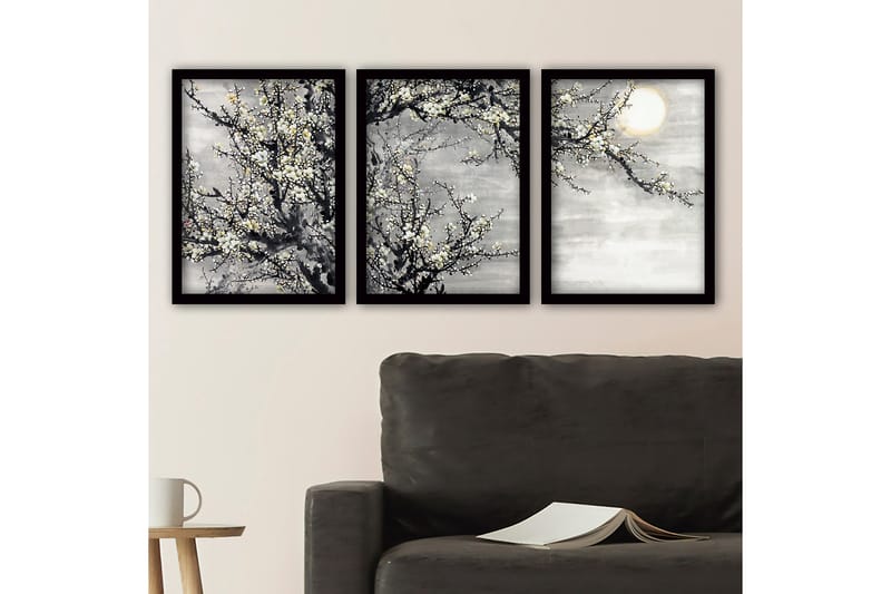 Decorative Framed Painting (3 Pieces) 35x45 - Canvastavlor