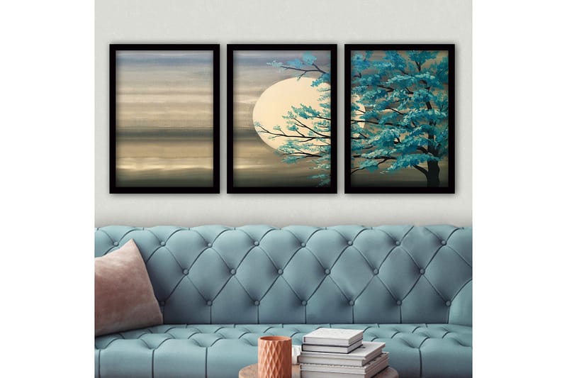 Decorative Framed Painting (3 Pieces) 35x45 - Canvastavlor