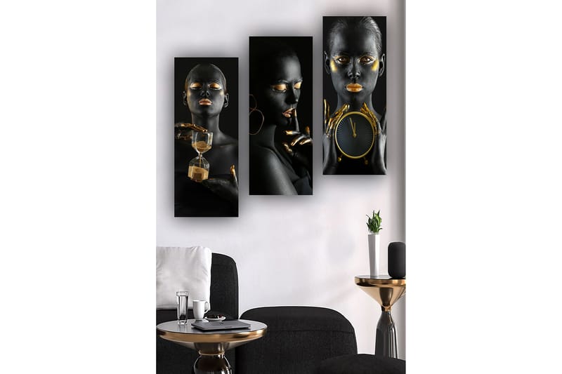 Decorative MDF Painting (3 Pieces) 20x50 - Canvastavlor