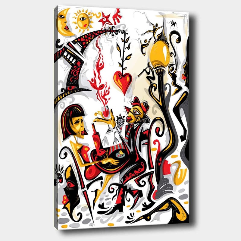 Dekorativ Canvastavla 70x100 cm - Flerfärgad - Canvastavlor
